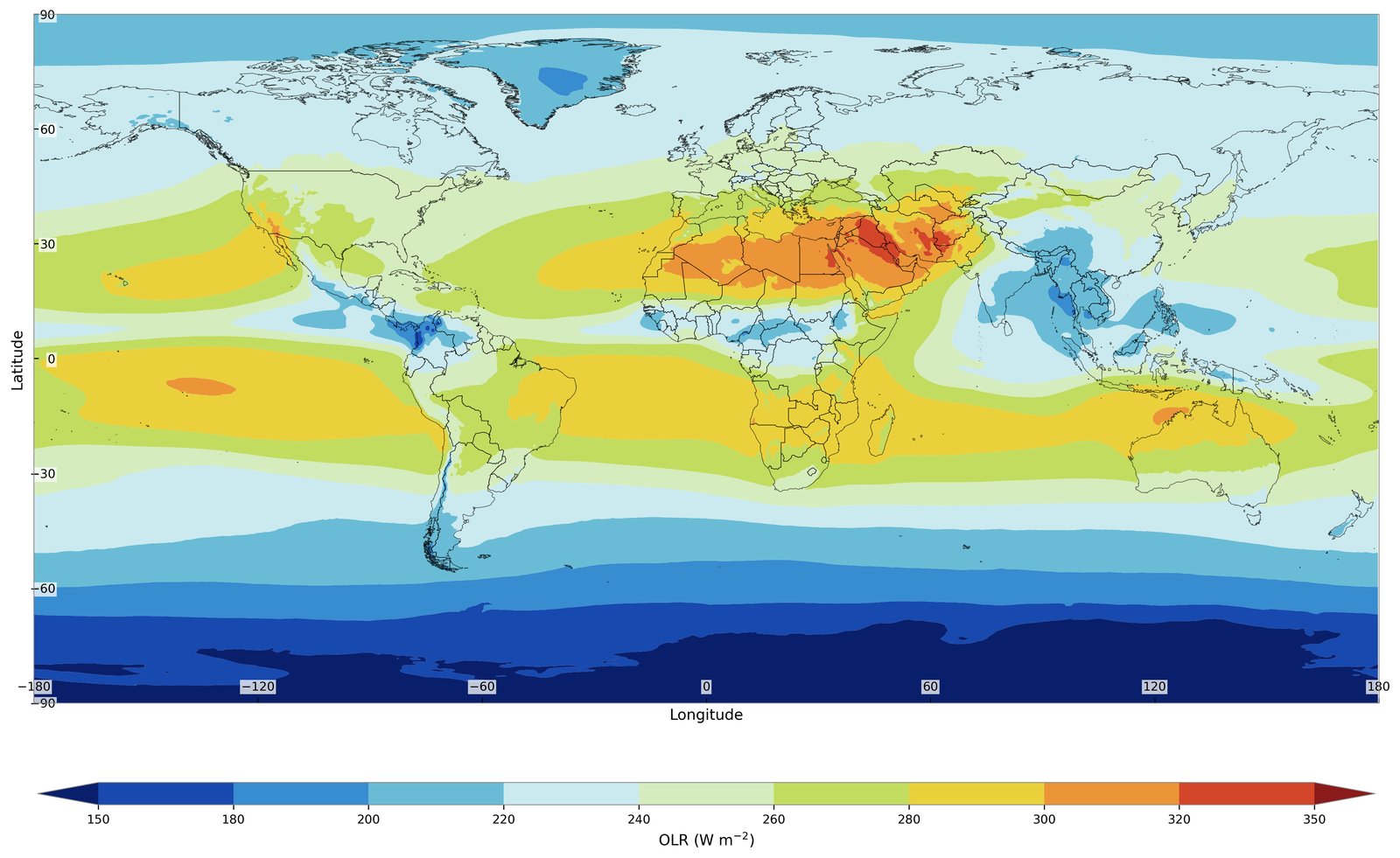 Outgoing longwave radiation climatology